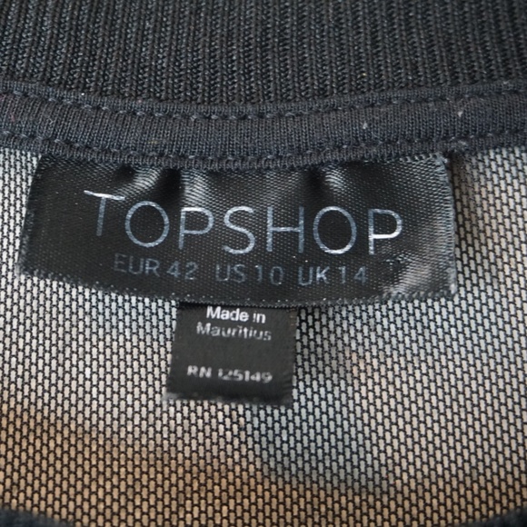Topshop Mesh T-Shirt in Black - Picture 7 of 7
